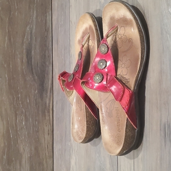 Vionic Orthoheel Women Comfort sandals flip flop thong flats shoes sz 9 - Picture 2 of 11